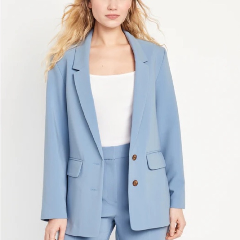 Women's Dusty Blue Blazer - Old Navy